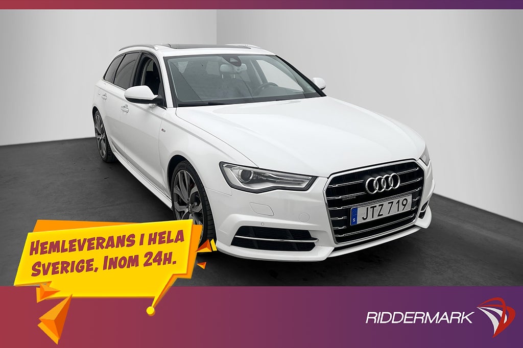 Audi A6 Avant Quattro 190hk S-Line Värm Kamera Pano Navi