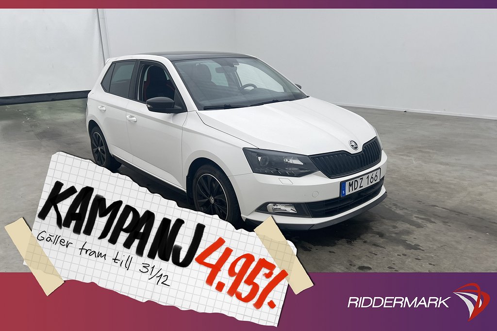 Skoda Fabia 1.2 TSI 110hk Monte Carlo Panorama S 4,95% Ränta