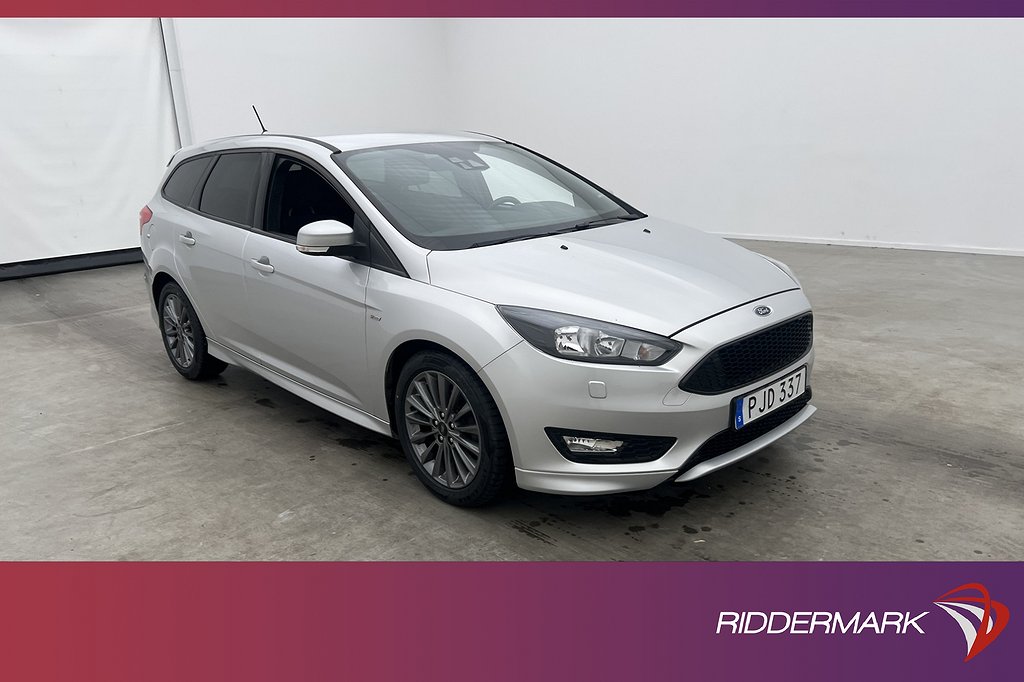 Ford Focus Kombi EcoBoost 125hk ST-Line Kamera Farthållare