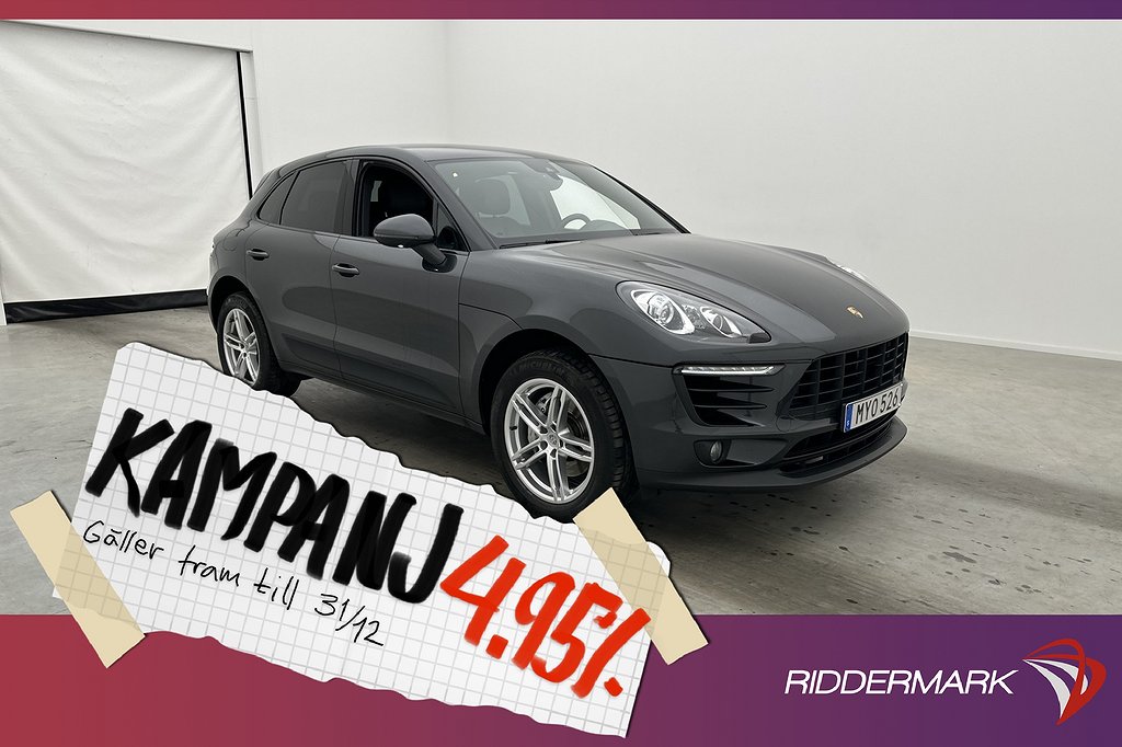 Porsche Macan S PDK 340hk Kamera Navi 14-Vägs- 4,95% Ränta