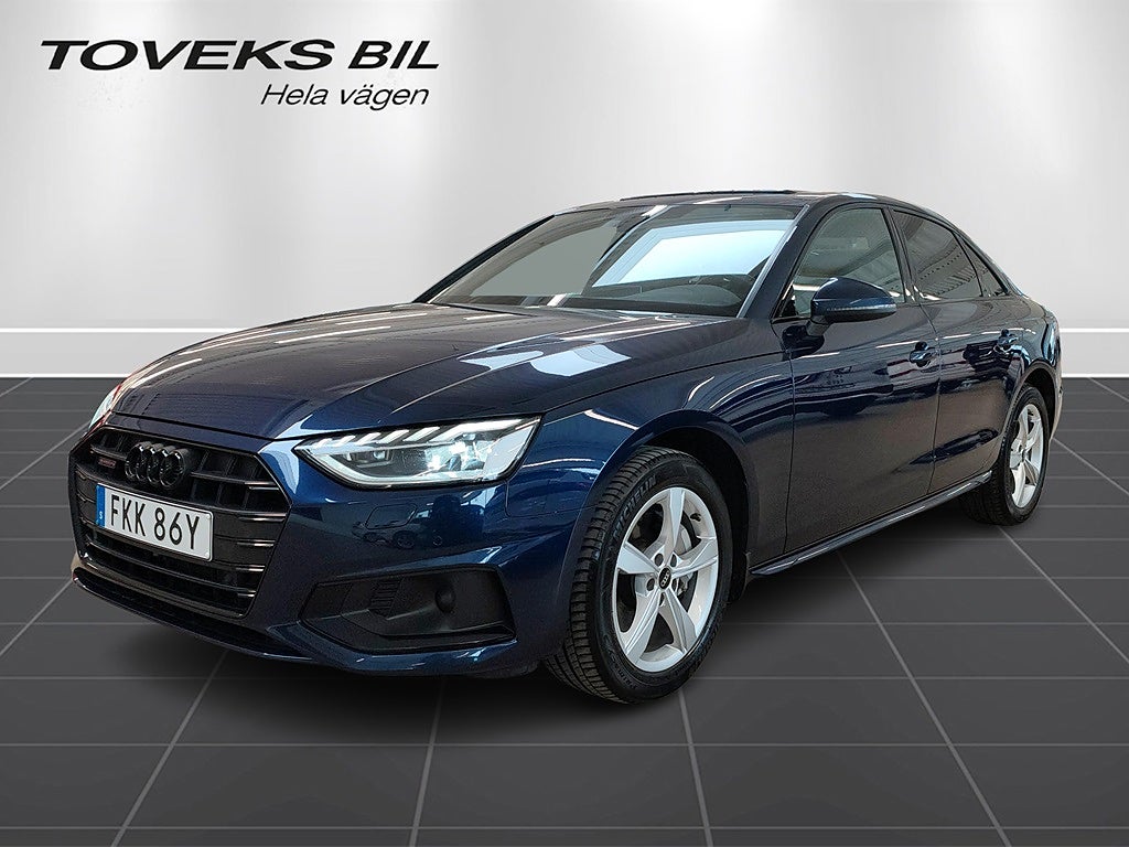 Audi A4 Sedan 40 TDI 204 hk Q Soltak/DRAG/Värmare