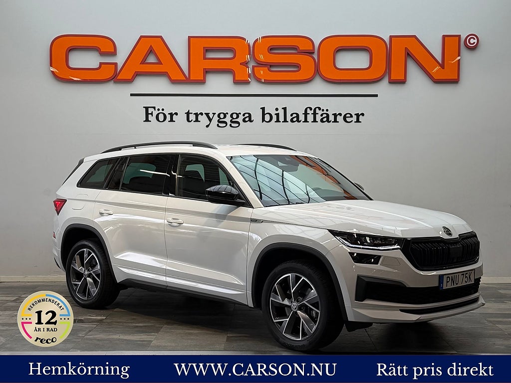 Skoda Kodiaq 2.0 TSI 4x4 Sportline 7-Sits Backkamera Apple Värmare