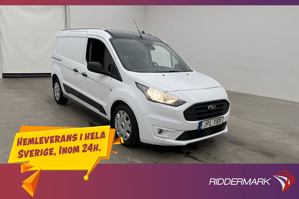 Ford Transit Connect 210 LWB 100hk 3-Sits Drag Kamera MOMS