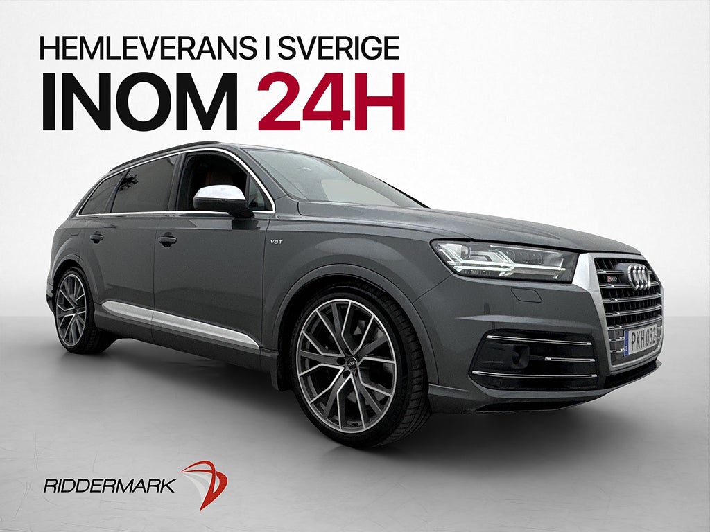 Audi SQ7 V8 Q 435hk 7-Sit Luftfjädring Pano BOSE Matrix Drag
