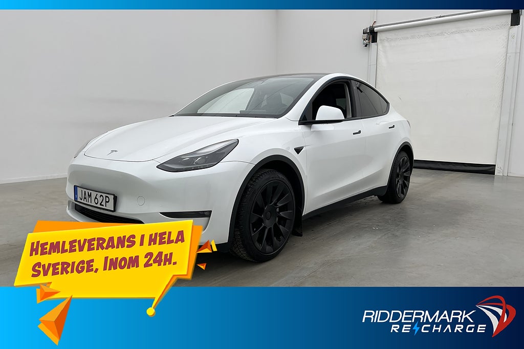Tesla Model Y Long Range AWD En-brukare Autopilot Svensksåld