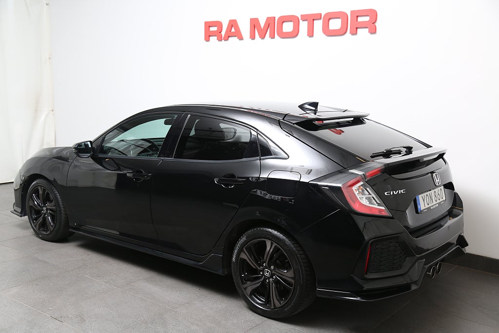 Honda Civic 1,5 i-VTEC 182hk Turbo Sport 5-dörrar Navi 2017