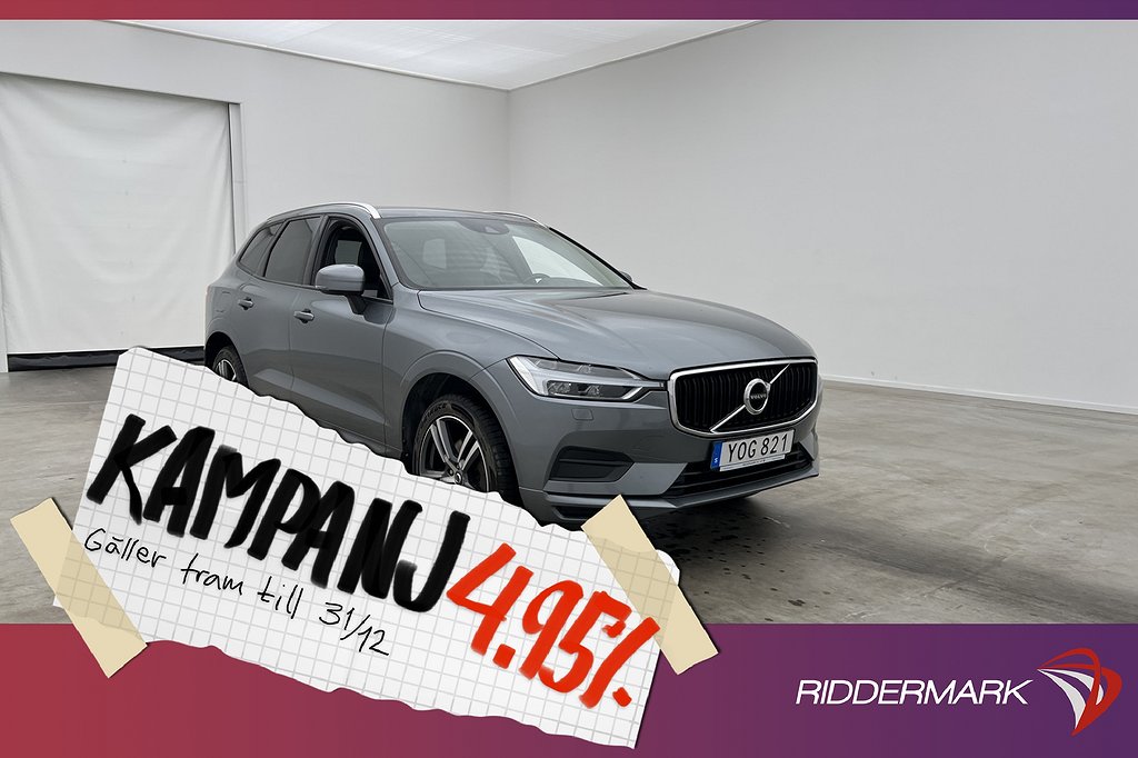 Volvo XC60 D4 190hk Momentum VOC Värm CarPl 4,95% Ränta