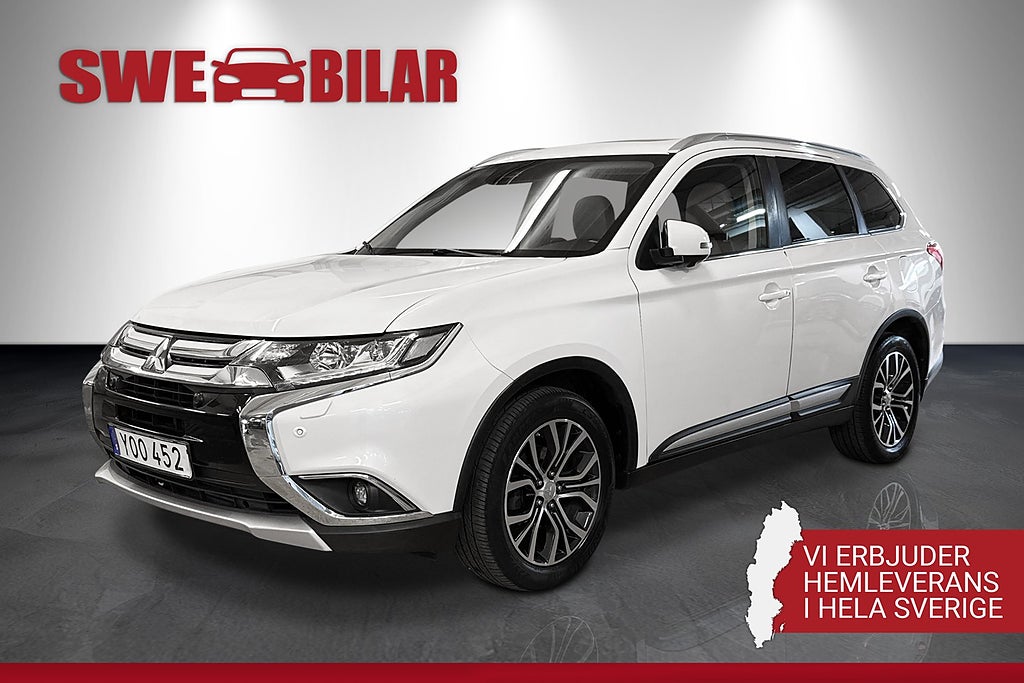 Mitsubishi Outlander 2.2 Di-D 4WD Business 7-Sits P-Sens 360-kam Panorama 