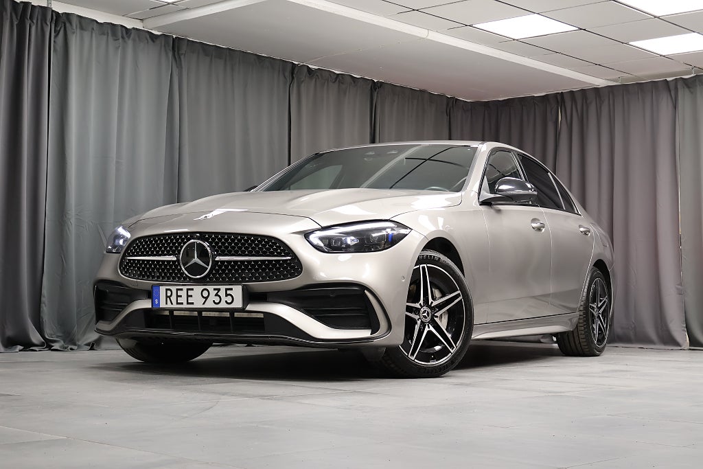 Mercedes-Benz C 300 e AMG Premium Night 360 Drag Rattvärme Keyless