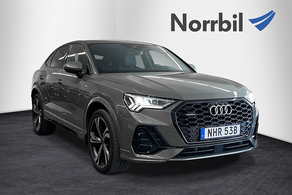 Audi Q3 Sportback 40 TDI 200HK Quattro S-line, B&O 360 cam
