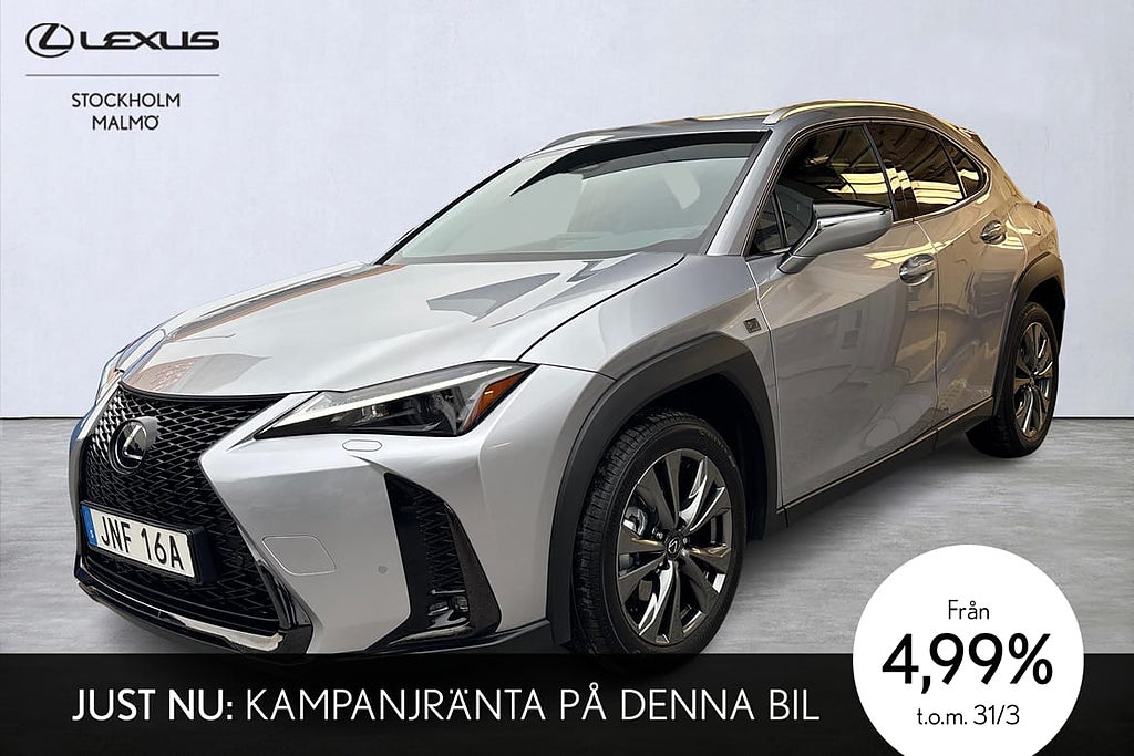 Lexus UX 300h F Sport Design 199hk P-värm Navi Ränta 4,99%
