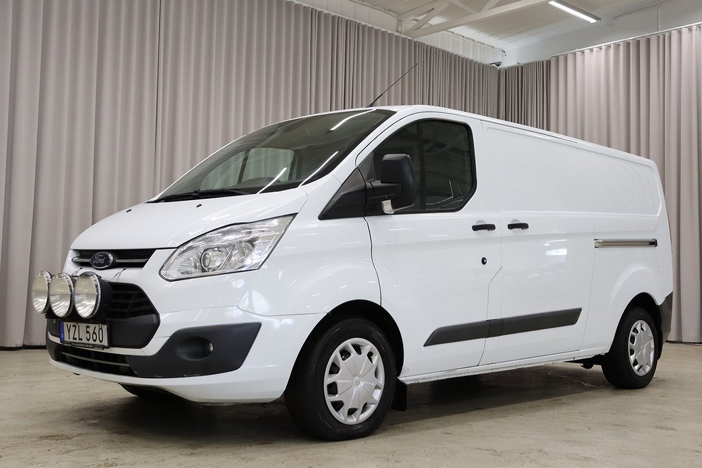 Ford Transit Custom 130HK L2 X2-Sidodörr Drag Värmare Moms