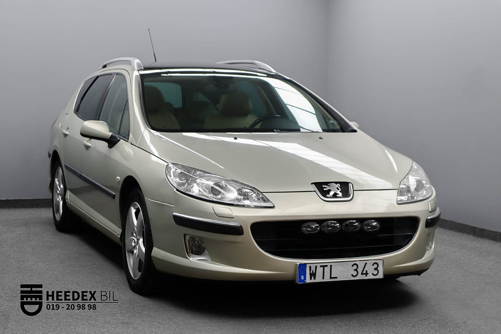 Peugeot 407 SW 3.0 V6 211hk Panorama Skinn GPS Elstolar Nyservad