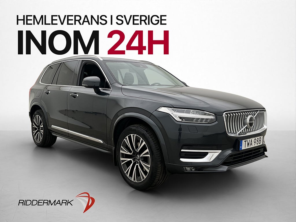 Volvo XC90 B5 AWD 235hk Inscription 7 sits BLIS Drag Kamera