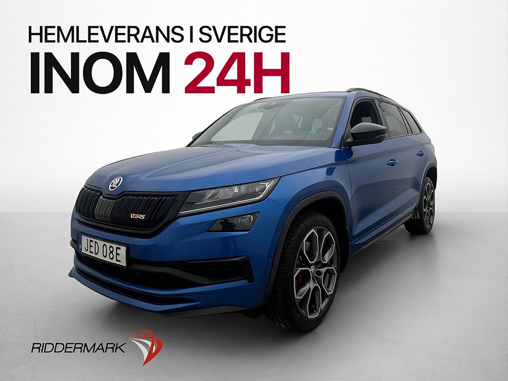 Skoda Kodiaq RS 2.0 TDI 4x4 7-Sits Pano Cockpit CANTON Drag