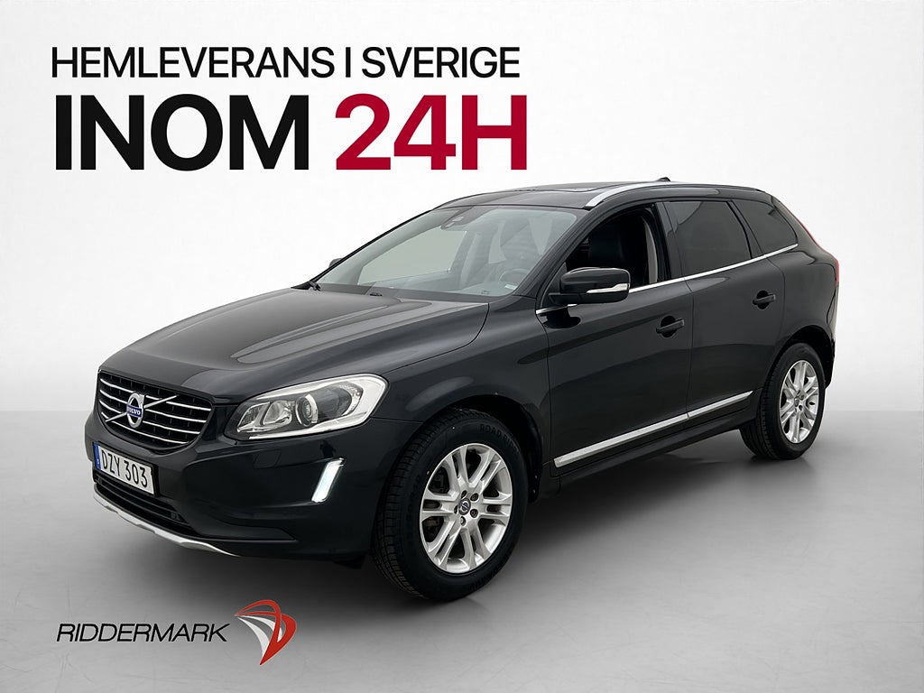 Volvo XC60 D4 AWD Summum Skinn Pano Drag Värmare Navi