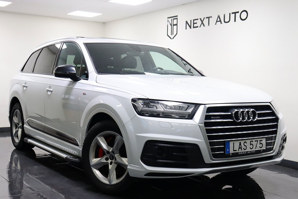 Audi Q7 3.0 TDI V6 S-LINE 7SITS PANO KEYLESS 