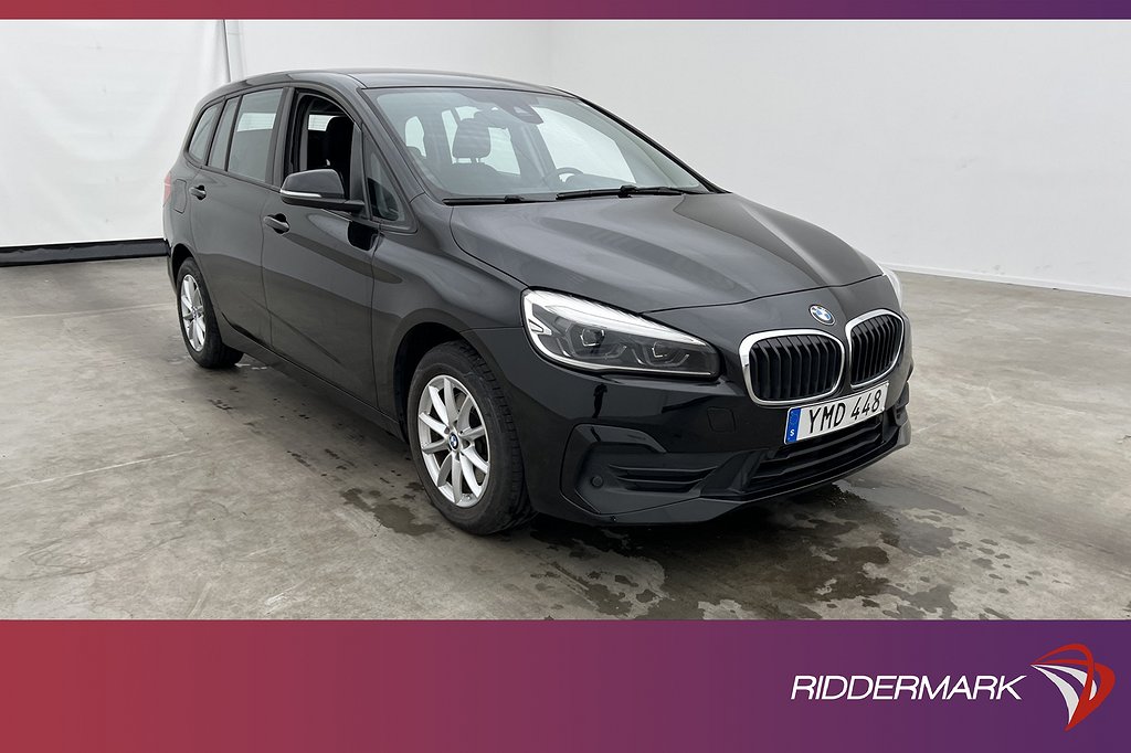 BMW 218 i Gran Tourer 140hk Advantage 7-sits Navi Sensorer