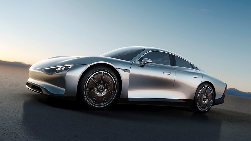Mercedes-Benz Vision EQXX har en räckvidd på över 100 mil. Foto: Daimler