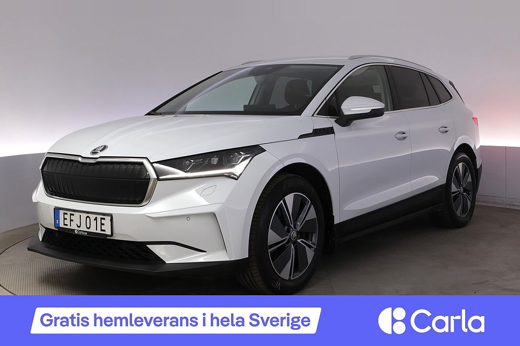 Skoda Enyaq iV 80x Drag Läder Elstol BLIS AdapFarth Kamera