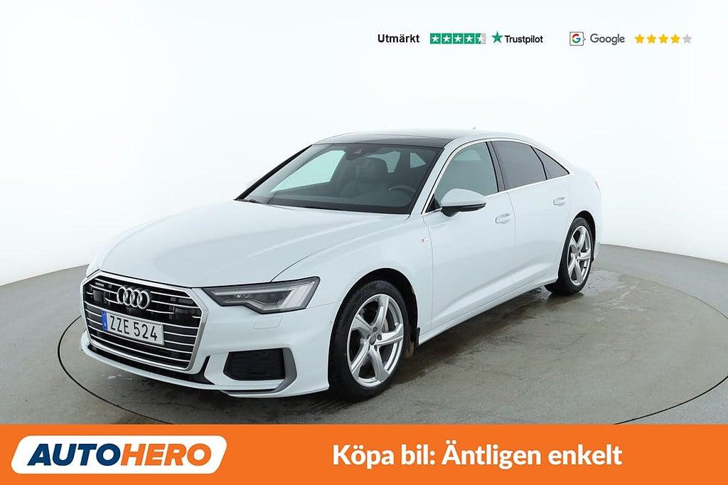 Audi A6 Sedan 45 TFSI quattro S Line / Värmare, CarPlay, 360