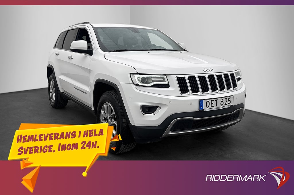 Jeep Grand Cherokee 3.0 V6 250hk 4WD Dragkrok Kamera Skinn