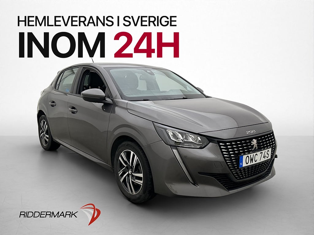 Peugeot 208 131hk Allure M&K-Värmare Kamera Navi Halvskinn