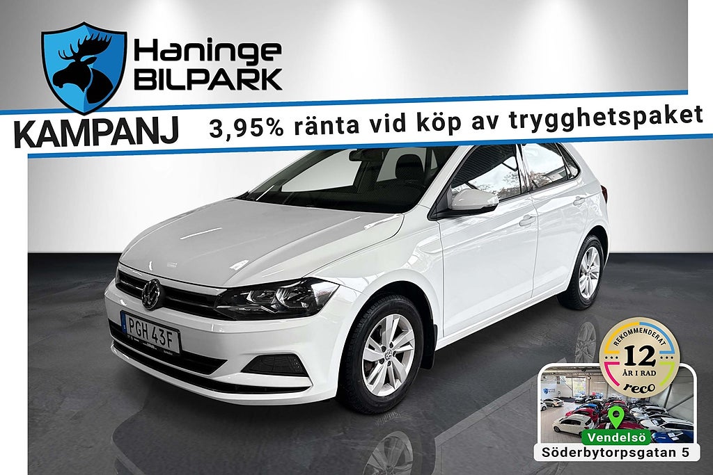 Volkswagen Polo 1.0 TSI 95hk AC Bluetooth USB // SUPERDEAL 3,95%