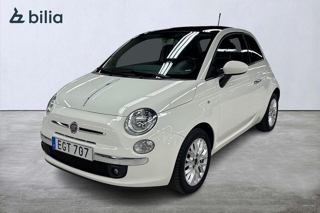 Fiat 500 1,2 69hk Lounge V-HJUL