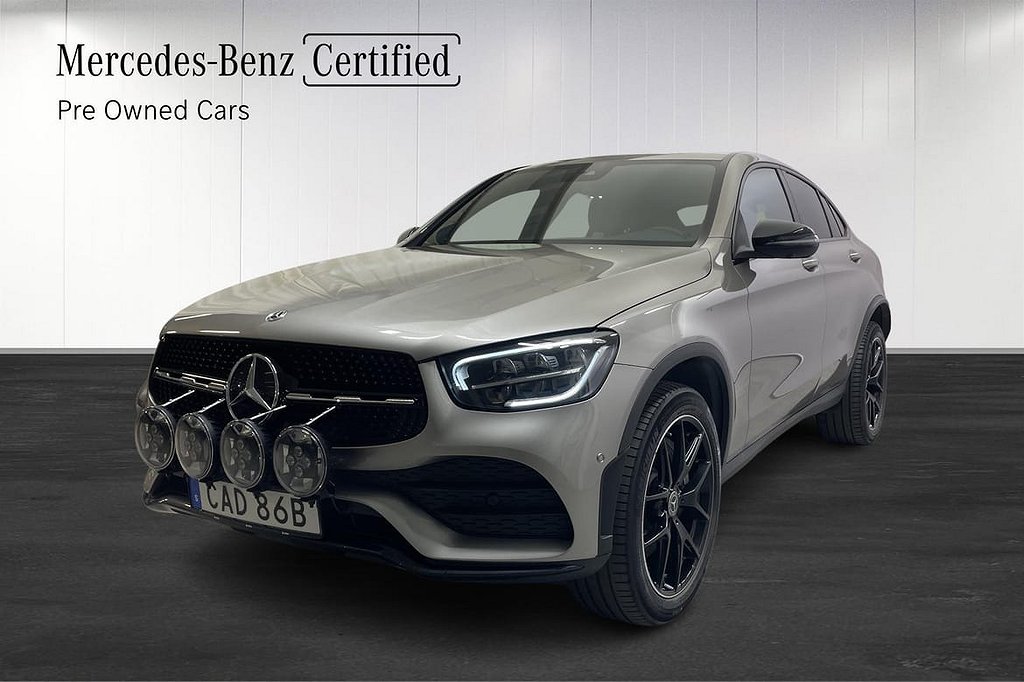 Mercedes-Benz GLC 300 de Coupé 4MATIC AMG/Dragkrok/Taklucka/Keyless/360-K/S&V-hjul