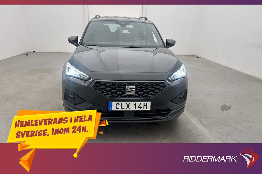 Seat Tarraco PHEV FR Cockpit Kamera Drag Rattvärme CarPlay