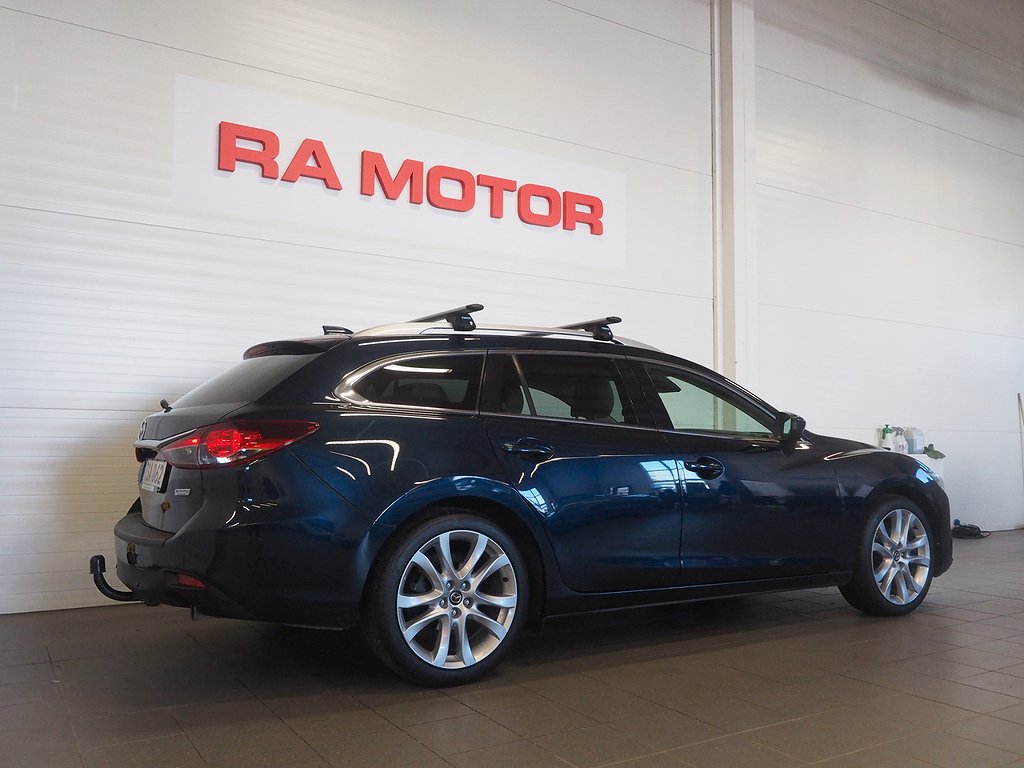 Mazda 6 Wagon 2.2 SKYACTIV-D Aut | Optimum | Drag | B-Kam | 2014