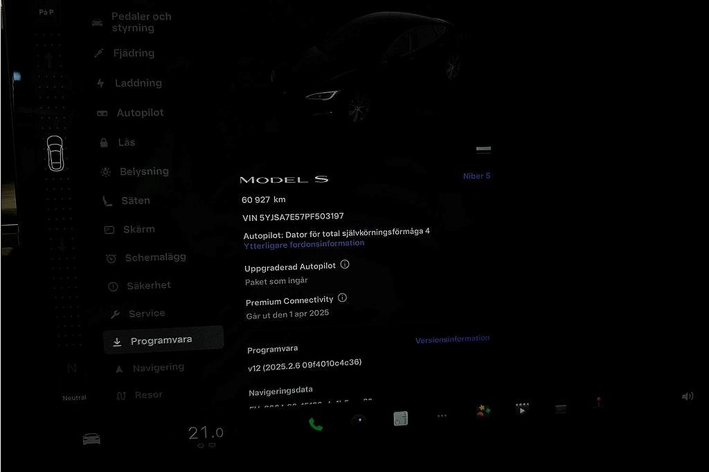 Tesla Model S Model S, 670hk, 2023, YOKE, Pano, Autopilot, MOMS