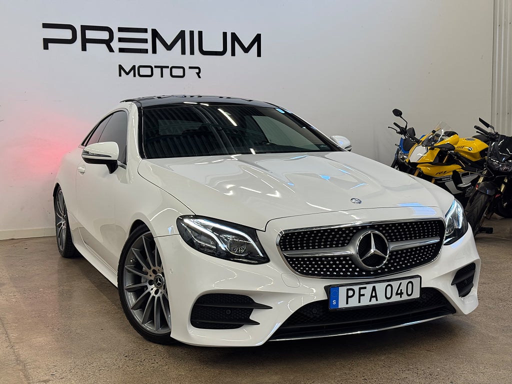 Mercedes-Benz E 200 Coupé 9G-Tronic AMG, Pano, Burmester, Kamera 184hk