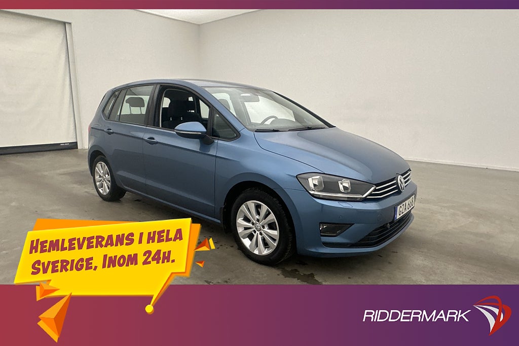 Volkswagen Golf Sportsvan 1.4 TSI 125hk Kamera CarPlay Drag
