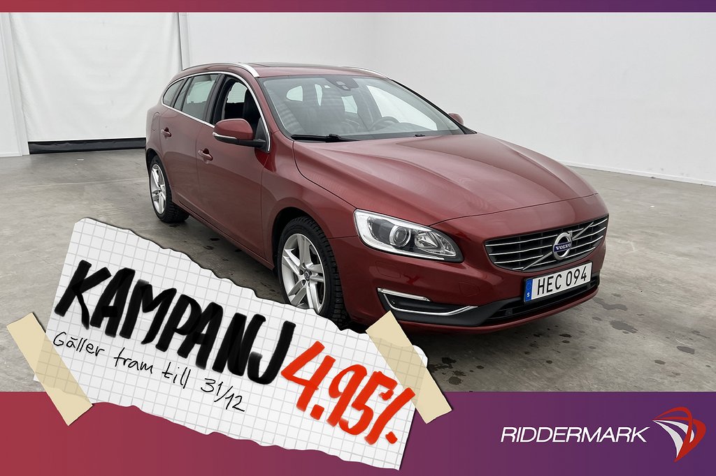 Volvo V60 D5 Plug-in AWD Summum VOC Värm Takluc 4,95% Ränta