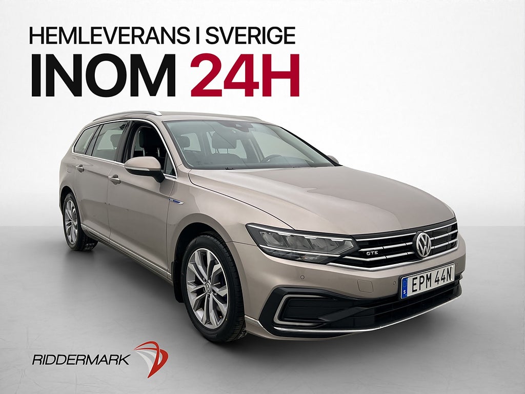 Volkswagen Passat 1.4 TSI 218hk GTE Kamera Adaptiv Dragkrok