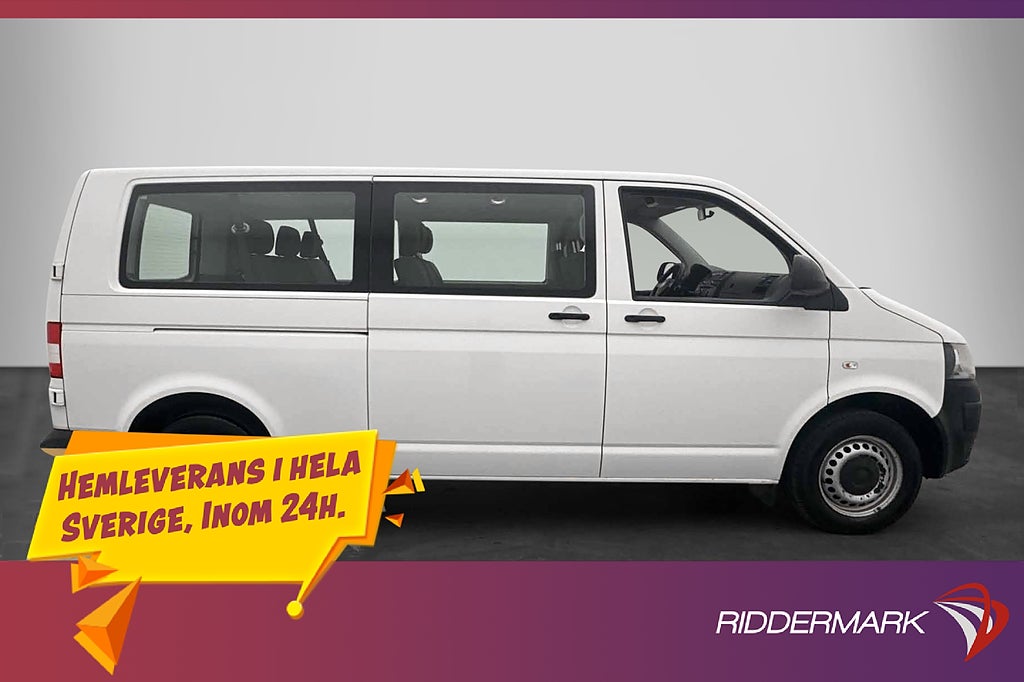 Volkswagen caravelle Lång Dragkrok PDC Farthållare 9-Sits