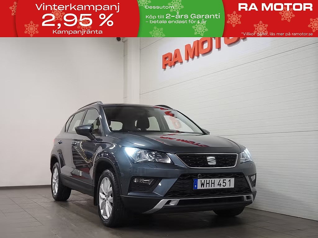 Seat Ateca 1.6 TDI 115hk Style Drag M-Värm P-Sen Carplay 2019