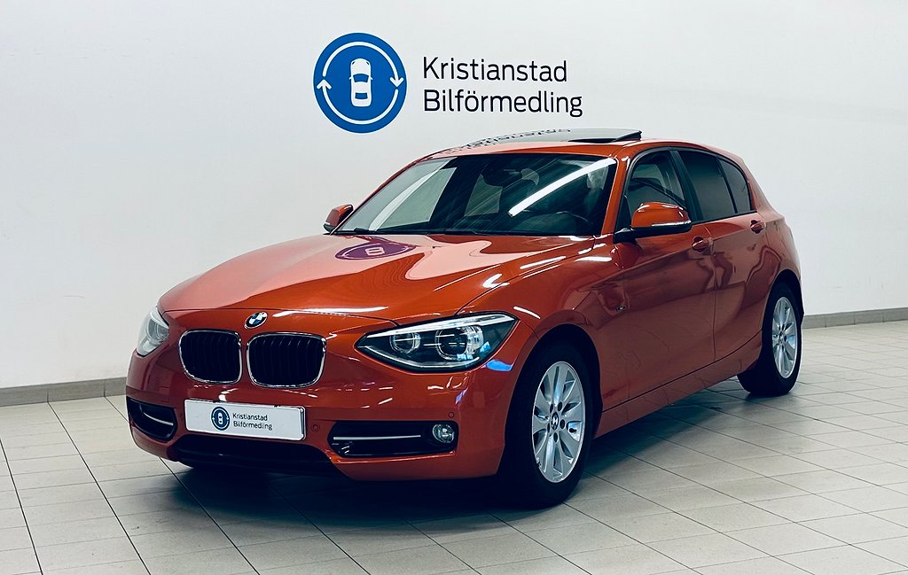 BMW 118 d Aut Sport Line, Valencia Orange, Drag, Taklucka