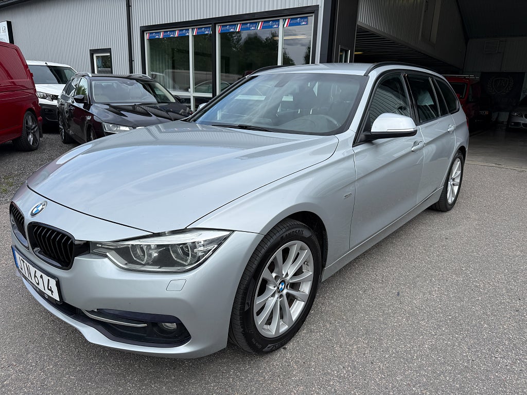 BMW 318D Touring 150hk Sport line M-ratt Låg skatt Drag V-hjul 