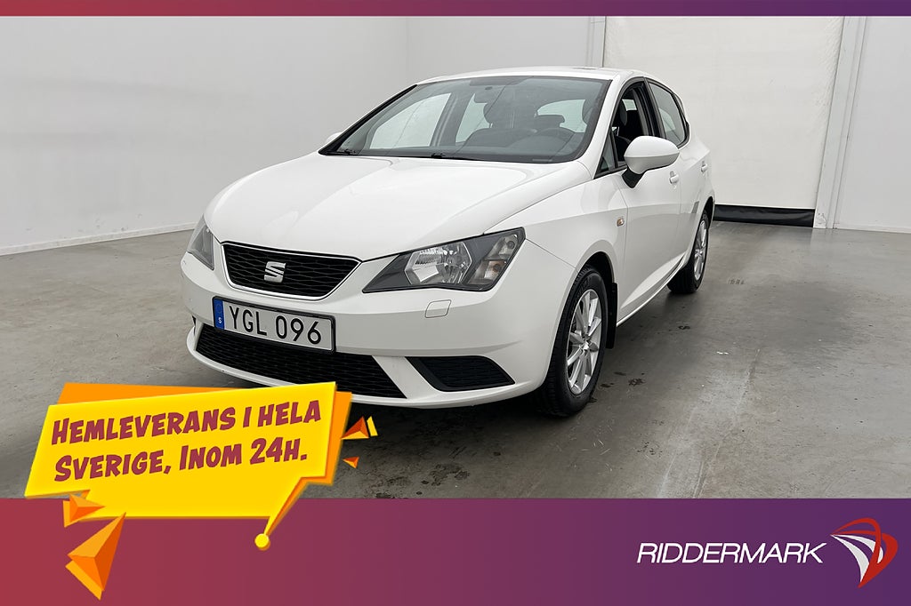Seat Ibiza Style TSI 90hk P-Sensorer Bluetooth Farthållare