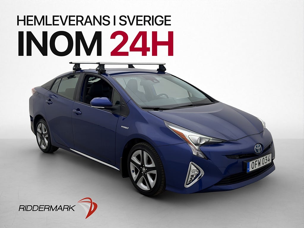 Toyota Prius Hybrid 122hk JBL HUD Kamera Navi Skinnklädsel