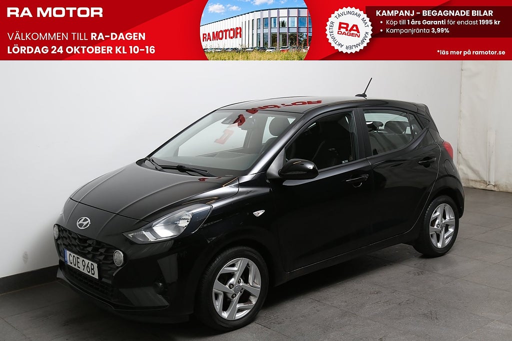 Hyundai i10 1,0 blue 67hk Essential Automat Kamera 1ägare Motorv 2021
