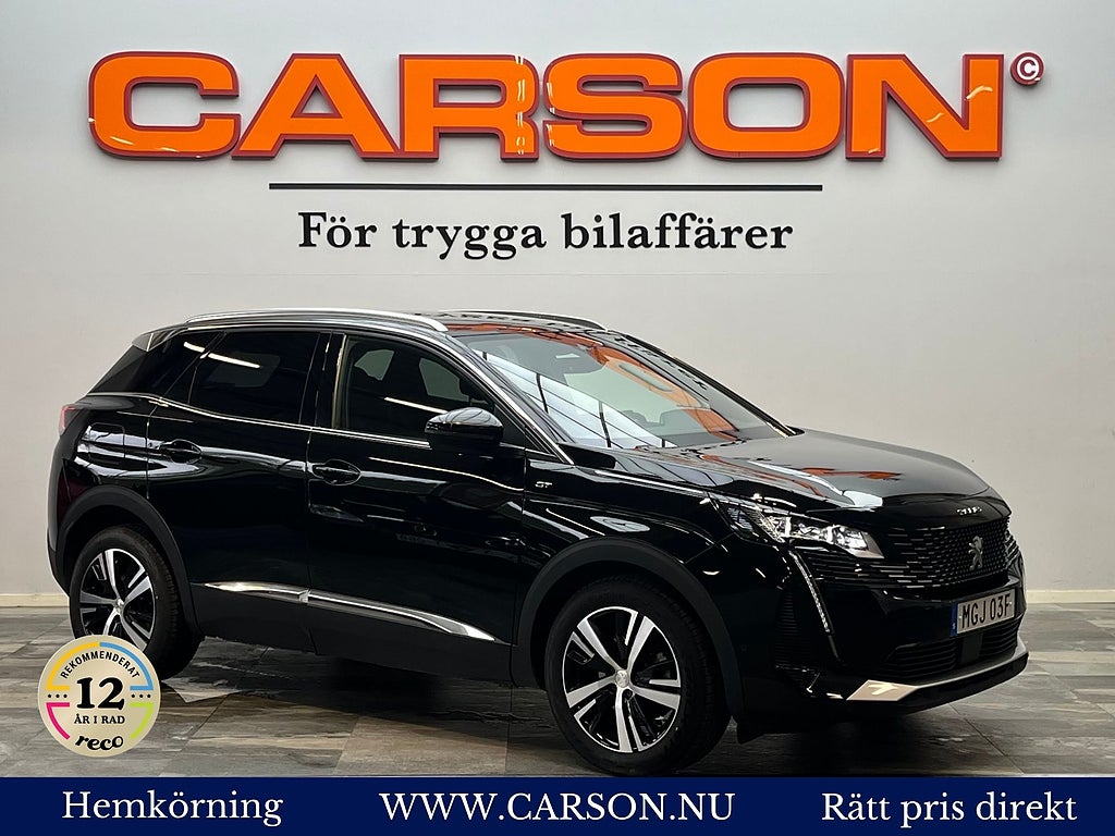 Peugeot 3008 1.2 PureTech 131hk GT Adaptiv Carplay Backkamera MOMS