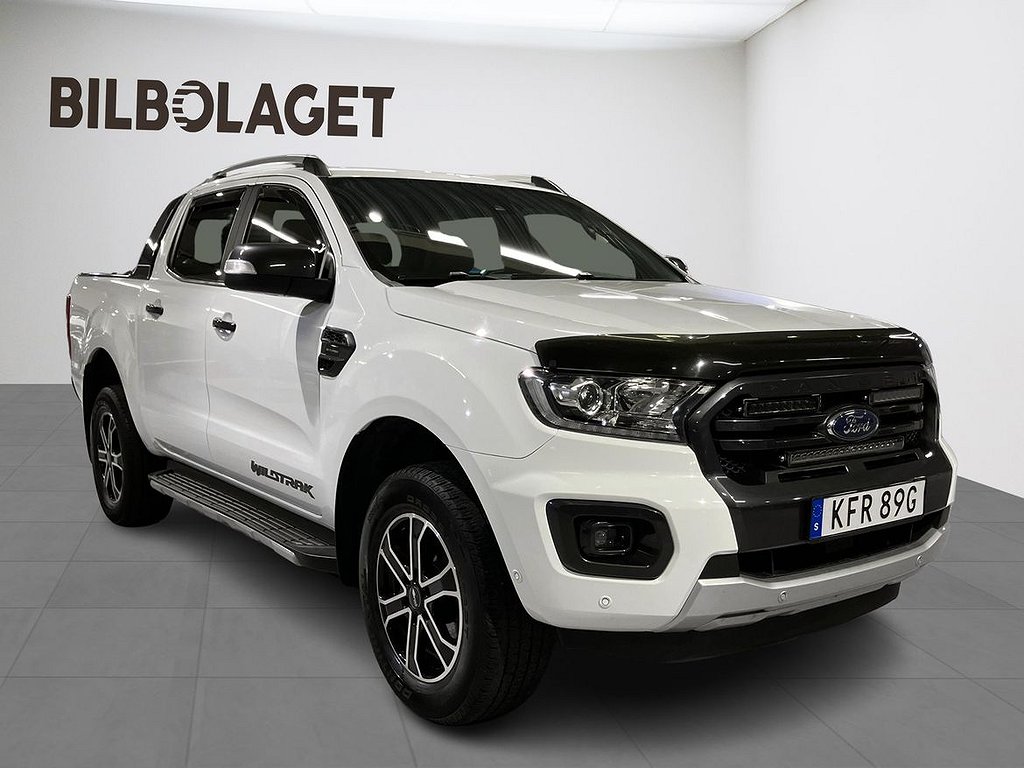 Ford ranger Dubbelhytt Wildtrak 2.0 213hk Moms Värmare Lastsläde Navi