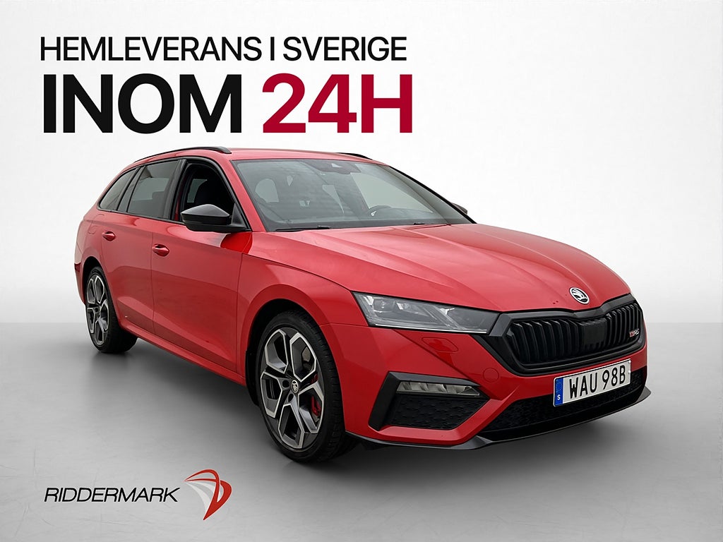 Skoda Octavia RS 245hk Kamera Värmare CarPlay Canton Navi