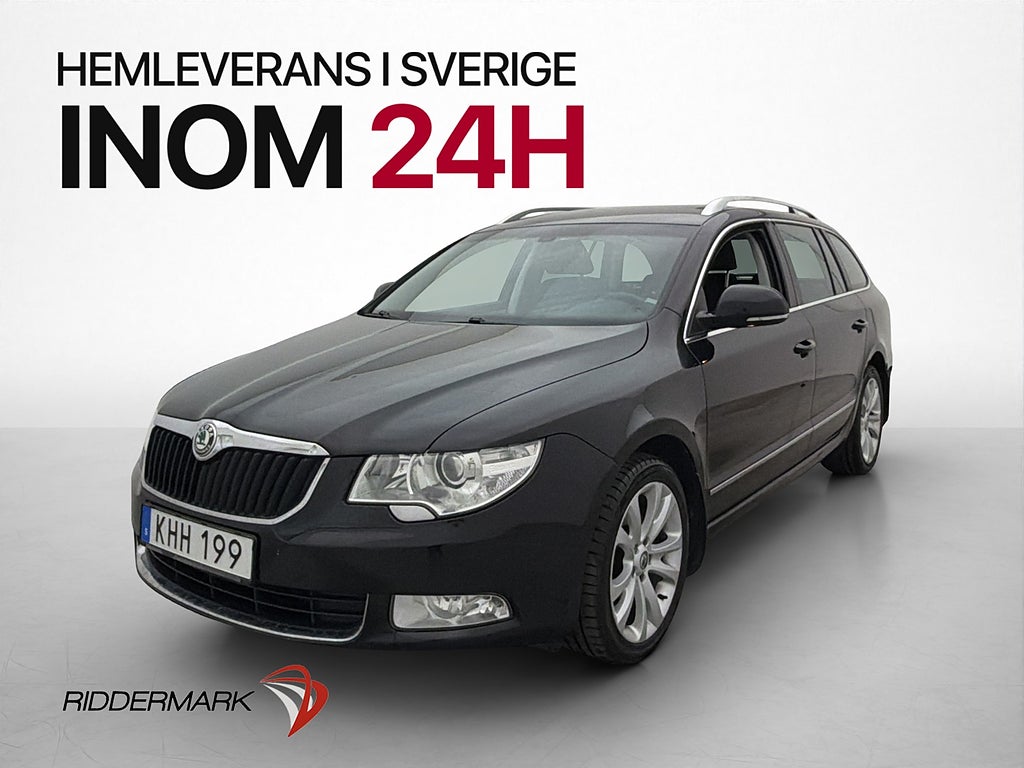 Skoda Superb Kombi 4x4 140hk 2-Brukare Värmare Navi Dragkrok