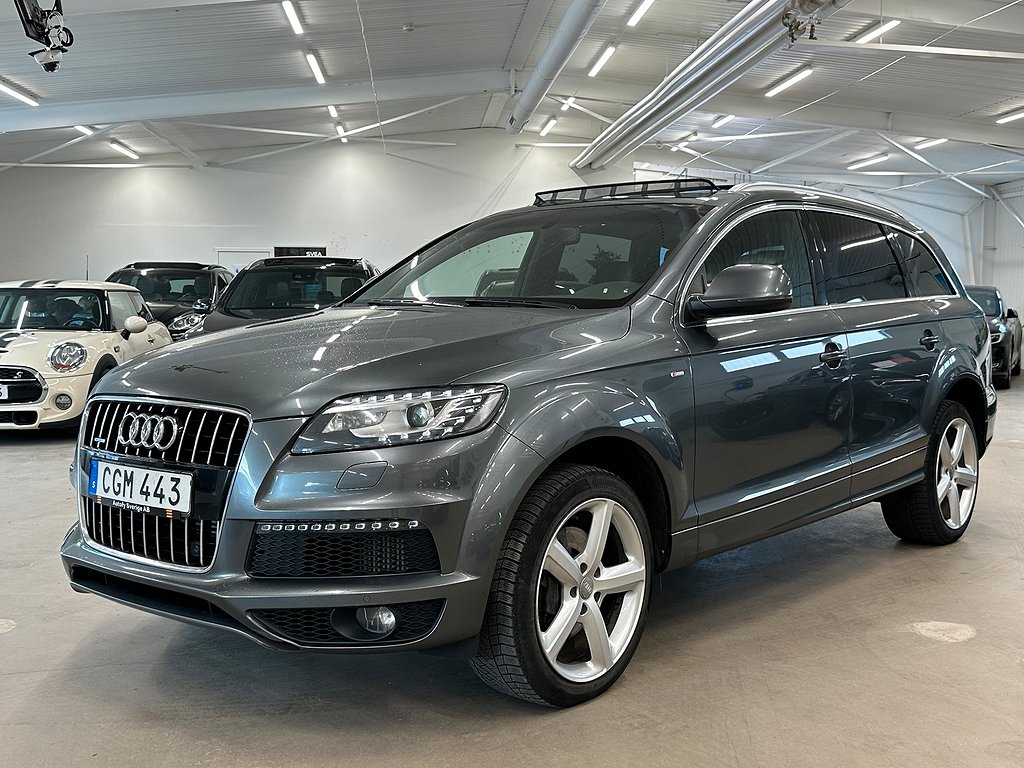 Audi Q7 3.0 TDI V6 DPF S-LINE PANORAMA 7-SITS D-VÄRM 245HK