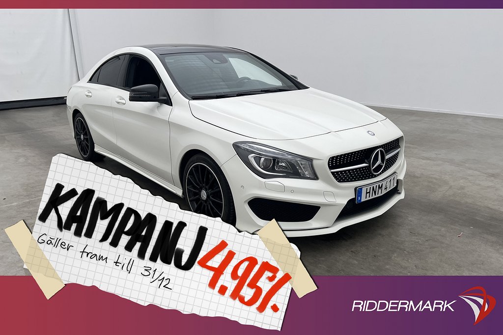 Mercedes-Benz CLA Coupé 200 156hk AMG Pano 4,95% Ränta